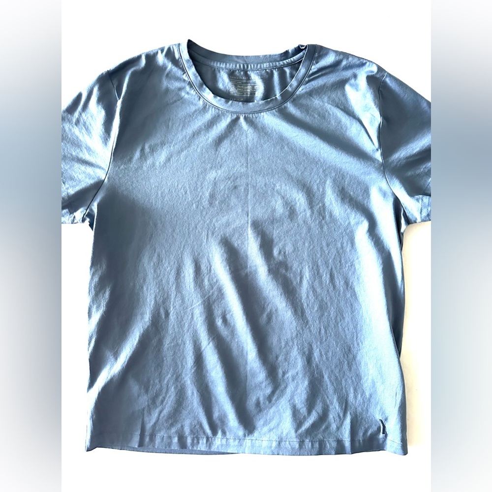 YJACK Sz XL Women’s Jessie Classic Exfina Cotton Blue ‎ Horizon Gray Shirt Top